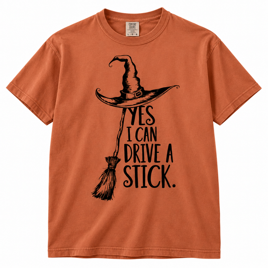 I Can Drive A Stick Halloween T Shirt