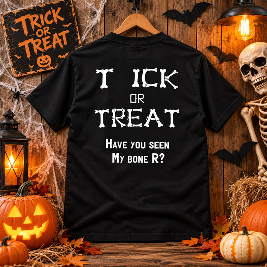 Funny Halloween Shirt – Trick or Treat Bone Joke Tee, Spooky Season Gift