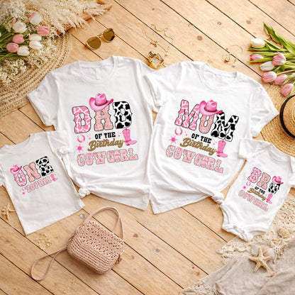 Birthday Cowgirl Family Matching Shirts | Western Party