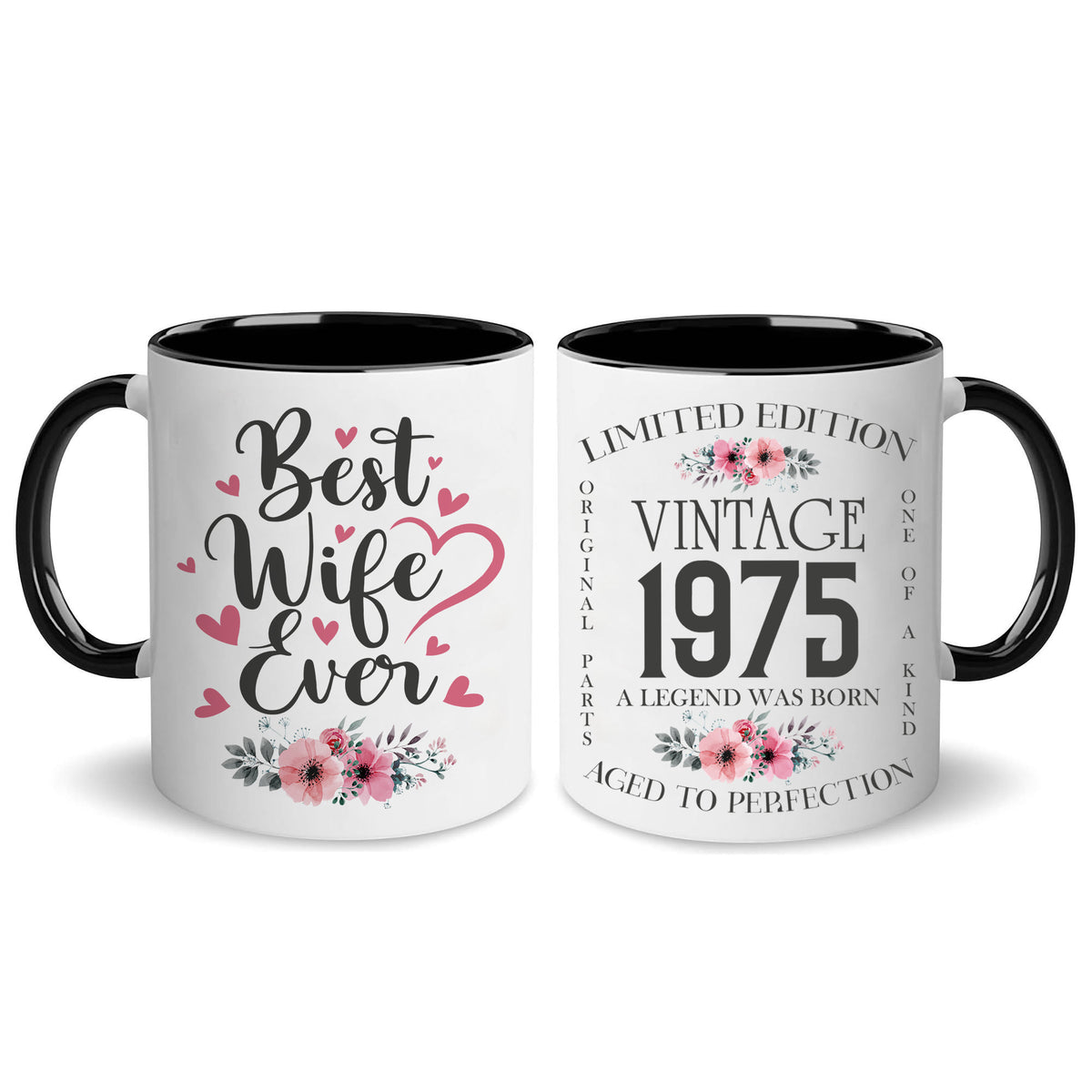 Personalized Wife Coffee Mug Vintage 11Oz 15Oz Custom Year