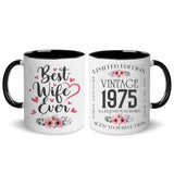 Personalized Wife Coffee Mug Vintage 11Oz 15Oz Custom Year