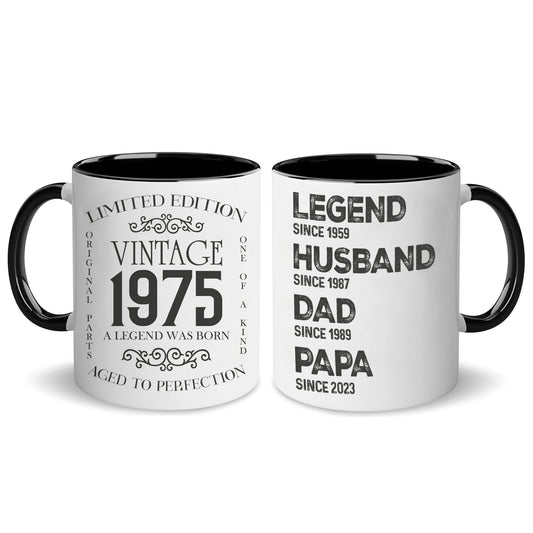 Personalized Vintage Birthday Gifts For Men Custom Coffee Mug 11Oz 15Oz