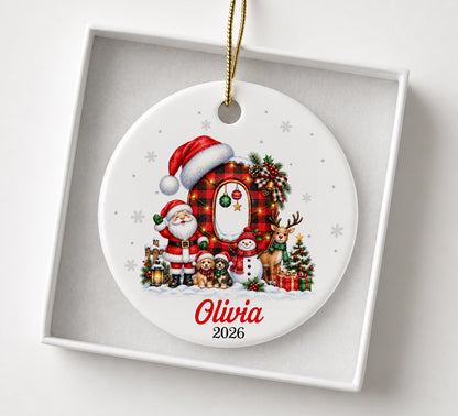 Personalized Christmas Letter Name Ornament: 2025 Family Keepsake Gift