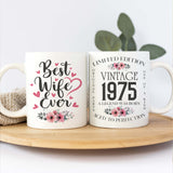 Personalized Wife Coffee Mug Vintage 11Oz 15Oz Custom Year