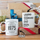 Personalized Vintage Birthday Gifts For Men Custom Coffee Mug 11Oz 15Oz