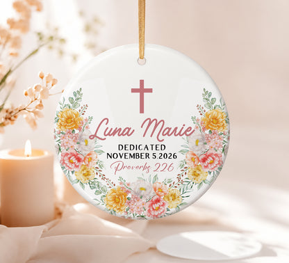 Dedicated Custom Name Ceramic Ornament Xmas 2026