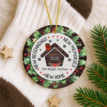 New Home - New Memory Ceramic Xmas Ornament 2026