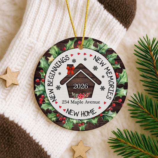 New Home - New Memory Ceramic Xmas Ornament 2026