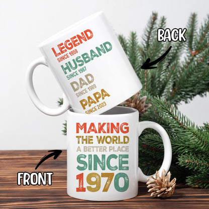 Personalized Birthday Gifts For Dad Custom Coffee Mug 11Oz 15Oz