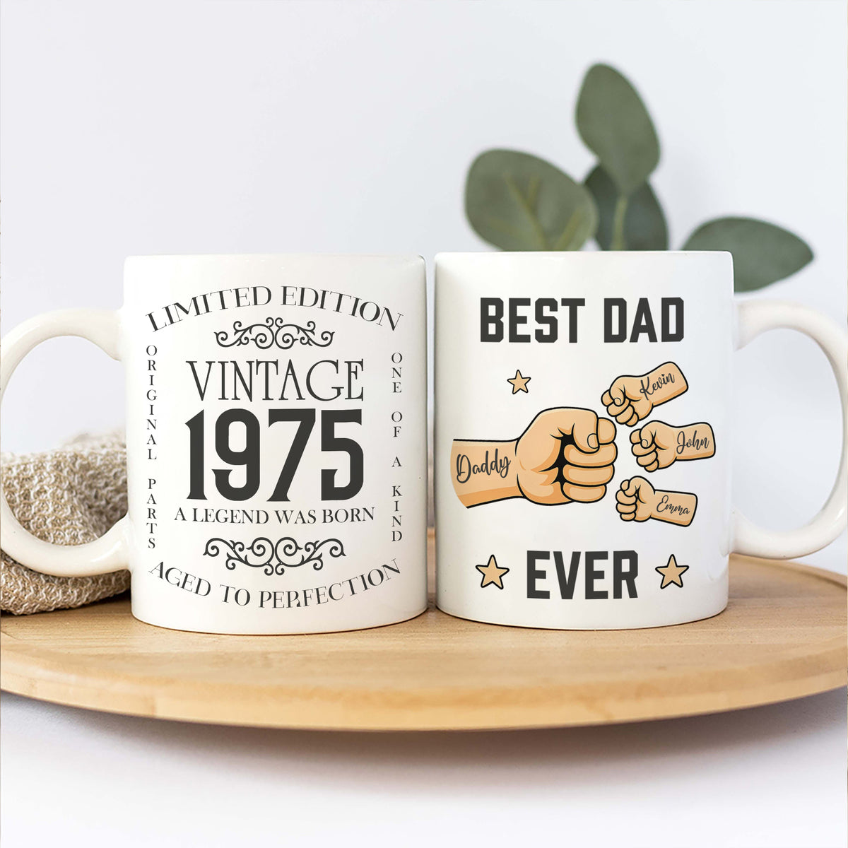 Personalized Vintage Birthday Gifts For Dad Custom Coffee Mug 11Oz 15Oz