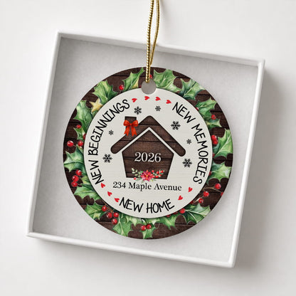 New Home - New Memory Ceramic Xmas Ornament 2026