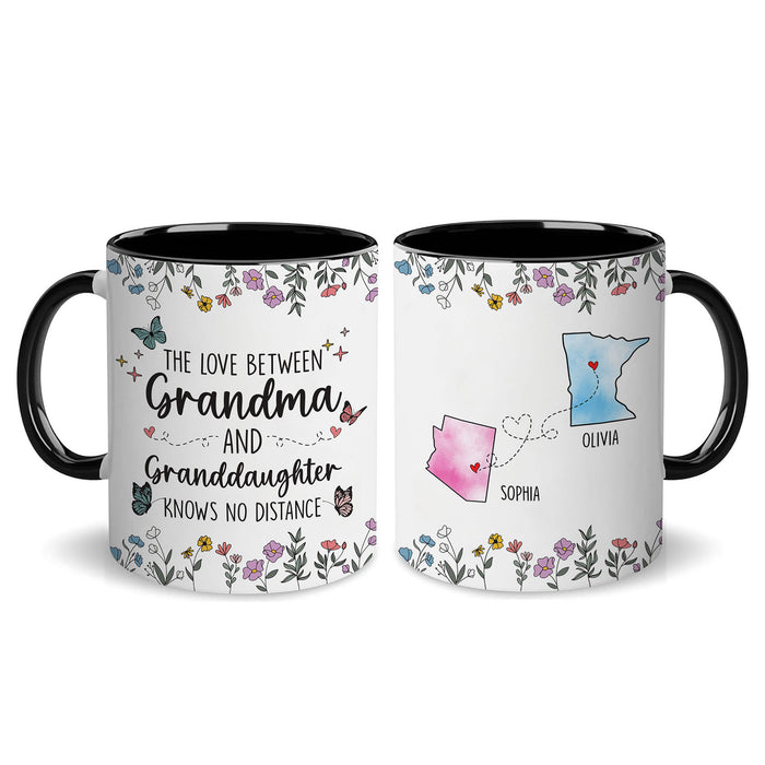 Personalized Choose States Names Coffee Mug Grandma And Granddaughter