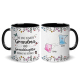 Personalized Choose States Names Coffee Mug Grandma And Granddaughter