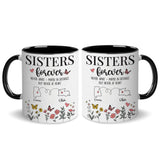 Personalized Custom Map Distance Sister Mug Coffee Mug 11Oz 15Oz