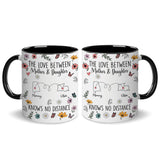 Personalized Custom Map Distance Effect Mom And Daughter Coffee Mug 11Oz 15Oz
